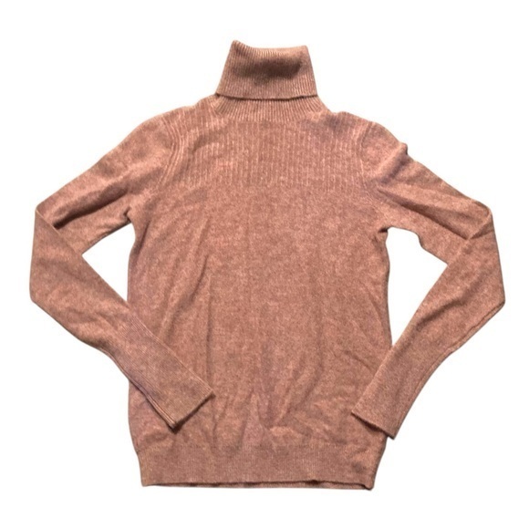 Veronica Beard Pink Turtleneck Cashmere Sweater Xs Nwt